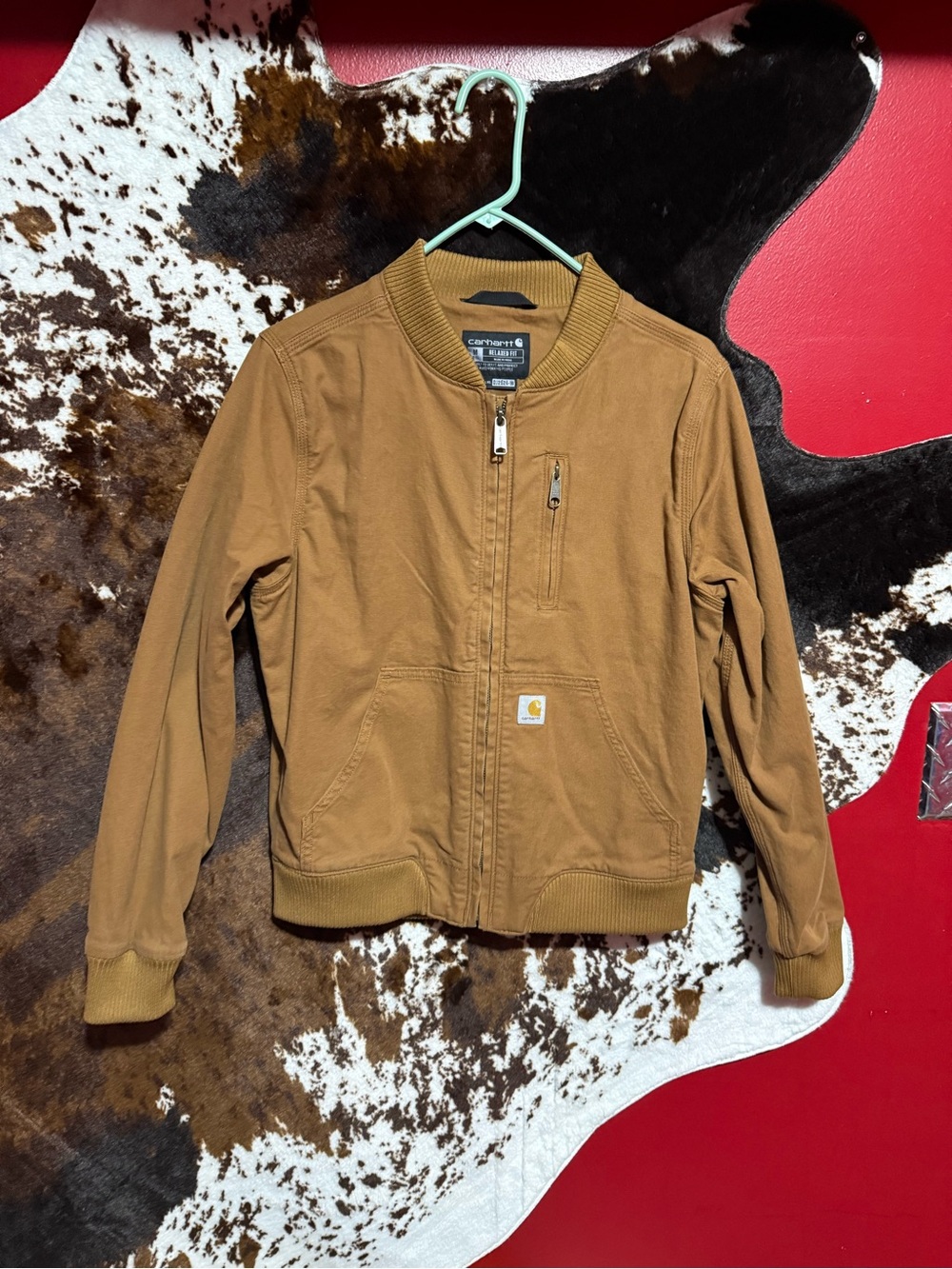 Carhartt Brown Canvas Bomber Jacket